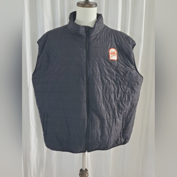 Pheasants Forever Nylon Puffer Vest Full Zip Men's Size XXL Zip Pockets Logo - Picture 1 of 11